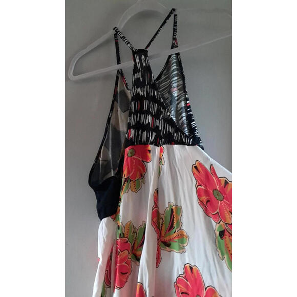 Free people flowing patchwork mini dress/long tunic small - Picture 7 of 7